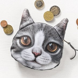 3D Cat coin bag model 3