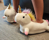 Unicorn glowing slippers LED