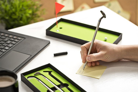 Golf pen set delux with green