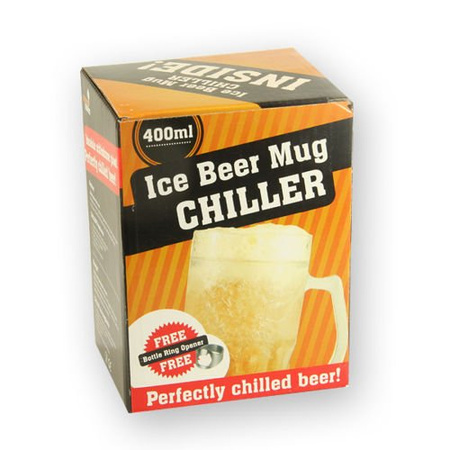 Ice beer mug CHILLER 400 ml - golden