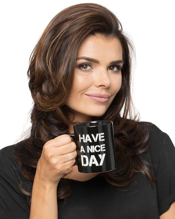 Have a Nice Day Middle Finger Mug - BLACK