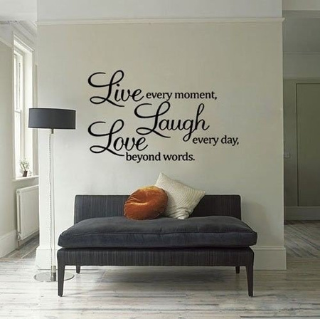Deco wall sticker LIVE LAUGHT LOVE