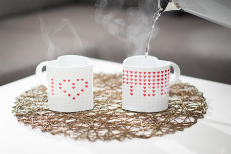 Magic hearts mug (color changing) - HEART SHAPED
