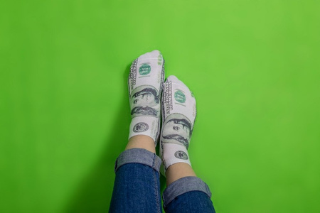 Funy dollar socks