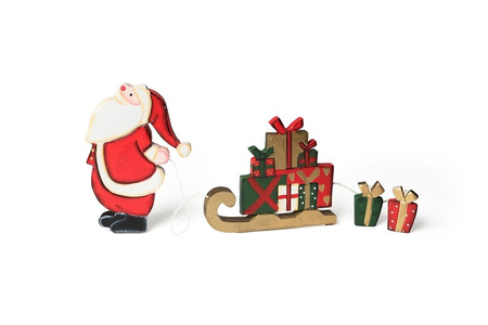 Figurine of Santa with sleighs