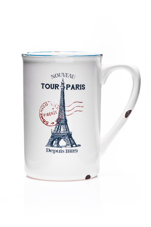 Porcelanowy kubek retro - Paris