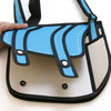 Cartoon bag 3D - blue