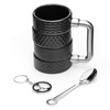 Men gift set - tyre mug, wrench spoon & wheel keychain