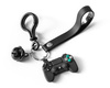 Gamer keychain with a bell - BLACK