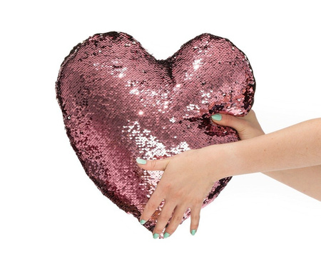 Sequin pillow HEART