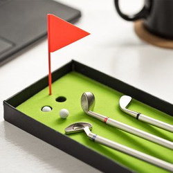 Golf pen set delux with green