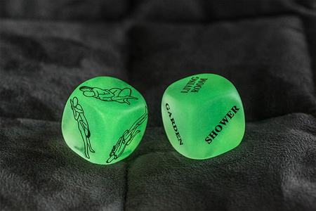 Glow in the dark Sex Dices ENG