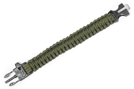 Survival bracelet 3in1 ARMY GREEN