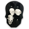 Ice / chocolate tray SKULLS - 6 pcs with funnel