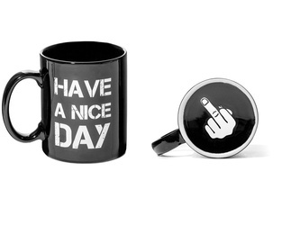 Have a Nice Day Middle Finger Mug - BLACK