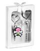 Heart shaped bottle stopper and opener - WHITE