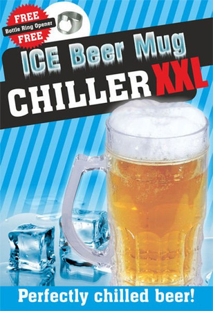 Ice beer mug CHILLER XXL 650ml - classic