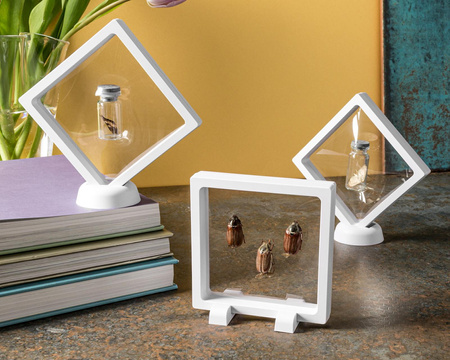 Display floating frames 3 pcs  - WHITE
