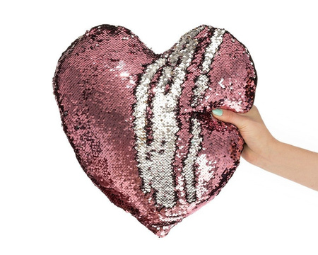 Sequin pillow HEART