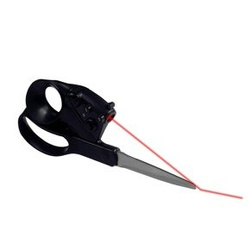 Scissors with laser