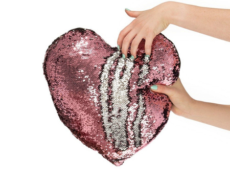 Sequin pillow HEART