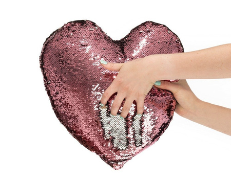 Sequin pillow HEART