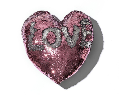 Sequin pillow HEART