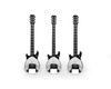 Guitar metal tea spoons 3 pcs SILVER