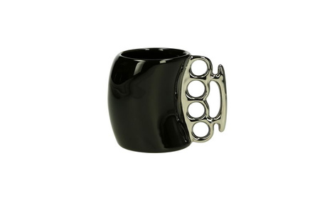 Brass Knuckle Mug - black