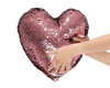 Sequin pillow HEART