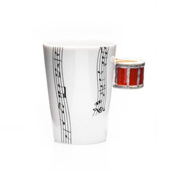 Music mug - DRUM - red