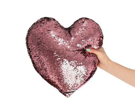 Sequin pillow HEART