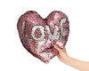 Sequin pillow HEART