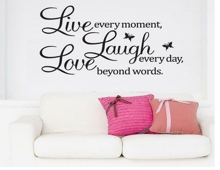 Deco wall sticker LIVE LAUGHT LOVE