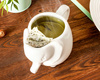 ELEPHANT mug - WHITE - with tea bag