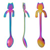 Cat tea spoons 2 pcs RAINBOW