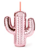 Party cactus bottle with straw