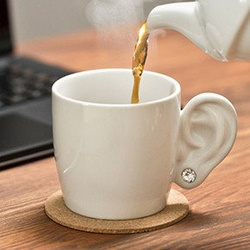Ear mug - WHITE