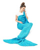 Mermaid tail blanket deluxe - SEA BLUE