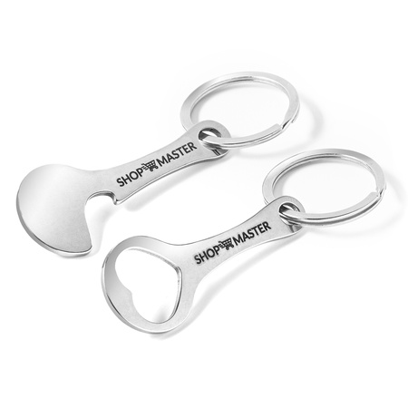 Cart unlocker & bottle opener: ShopMaster 2 pcs