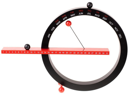 Magnetic calendar (permanent) BLACK