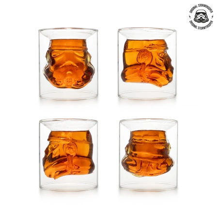 Stormtrooper 3D Inverted Whiskey Glass - 150 ml