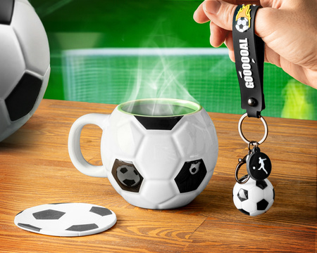 Football set - mug, coaster and keychain