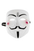 Anonymous mask, Guy Fawkes, V for Vendetta mask - WHITE