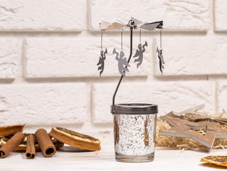 Świecznik wirujące aniołki