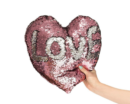 Sequin pillow HEART