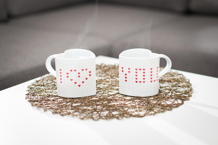Magic hearts mug (color changing) - HEART SHAPED