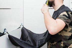 Beard shaving apron 