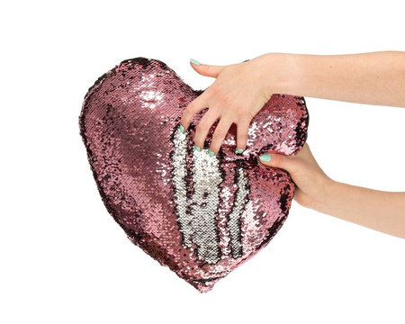 Sequin pillow HEART