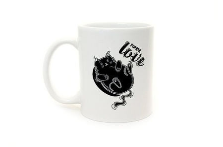 Purrr love cat mug